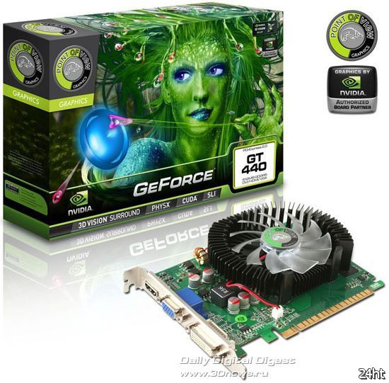 Варианты GeForce GT 440 от ECS, Point of View и TwinTech