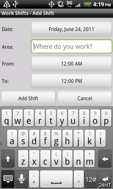 Work Shifts 1.2.1 - календарь рабочих смен