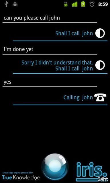 Клон голосового помощника Siri под Android (видео)