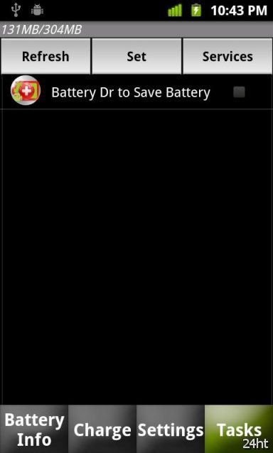 Battery Doctor 3.4.1 - Программа показывает статус и температуру батареи