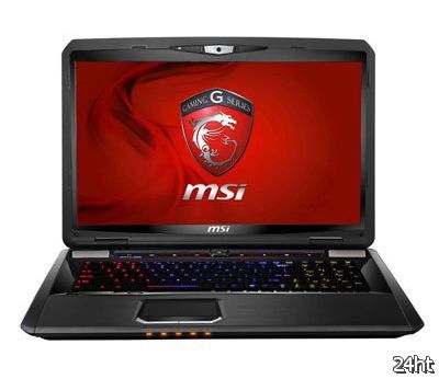 Игровой ноутбук MSI GT780DX оснащён процессором Core i7 и видеокартой GeForce GTX 570M