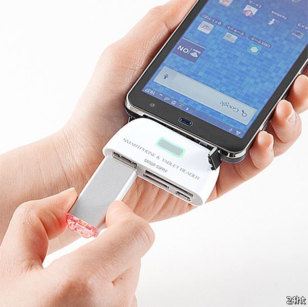 Кардридер и USB-док для смартфона (4 фото)