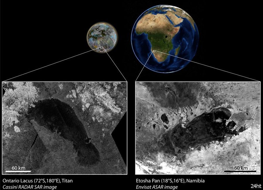 Далекого родственника африканского озера обнаружили на Титане