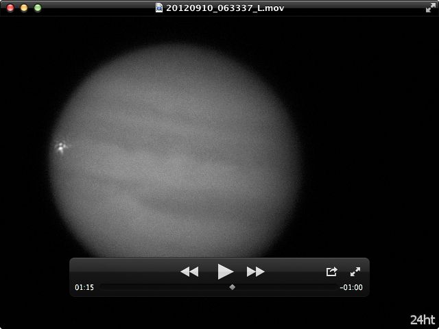 Очередная вспышка на Юпитере