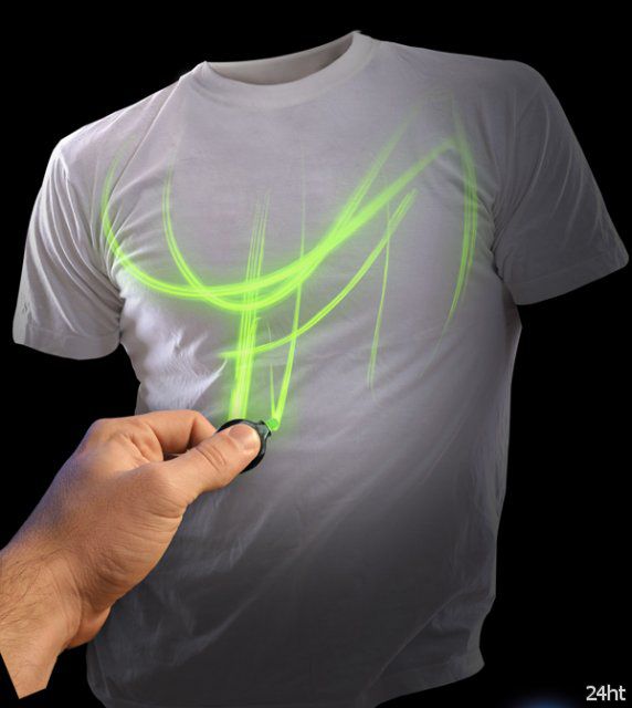Интерактивная люминесцентная футболка Glow Threads Shirt