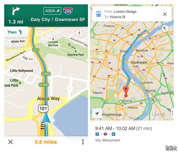 Карты Google возвращаются в iOS