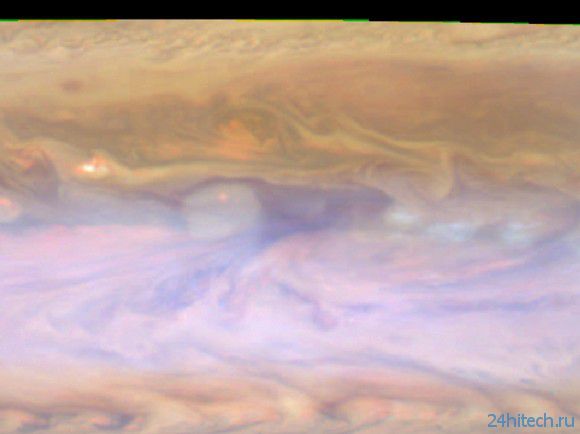 Горячие пятна в атмосфере Юпитера