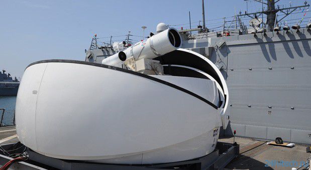 LaWS - боевой корабельный лазер в действии