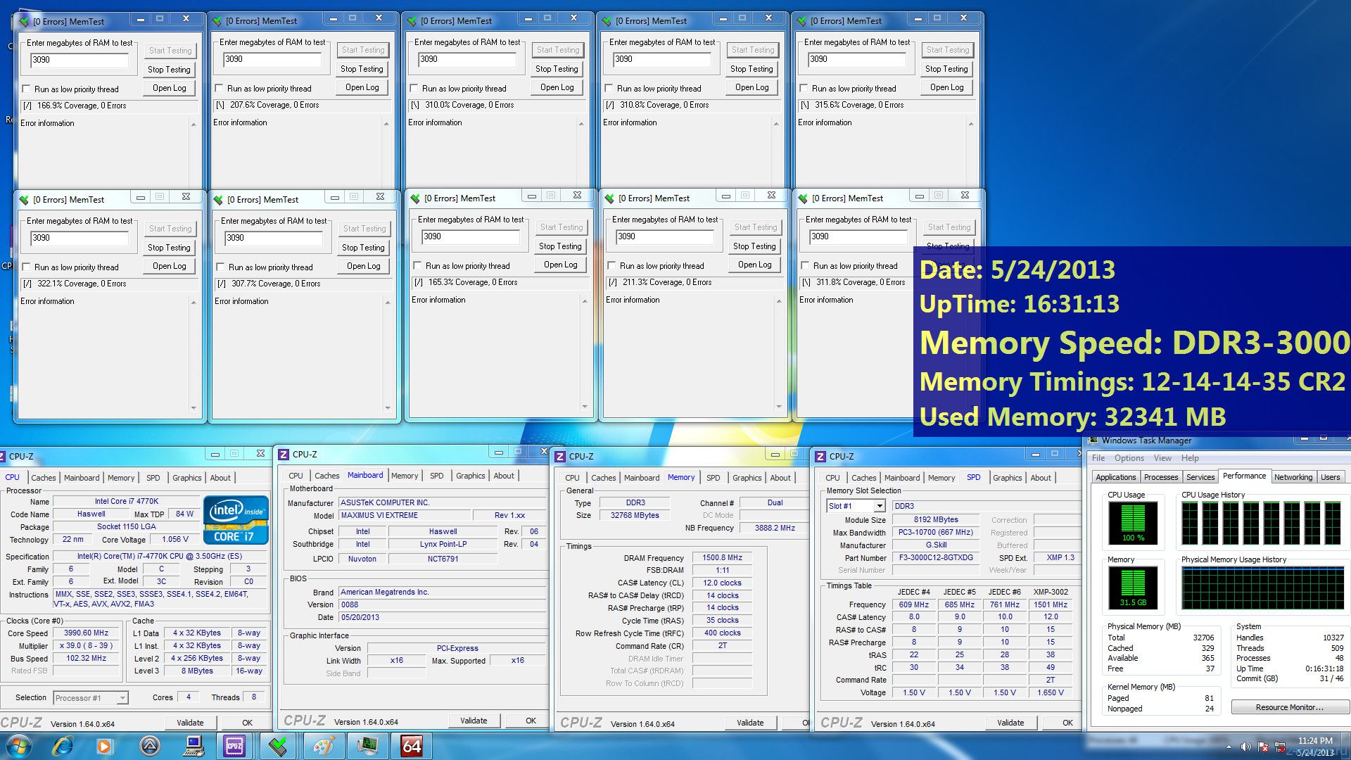 Новая серия оперативной памяти G.SKILL TridentX объёмом до 32 ГБ для Intel Haswell