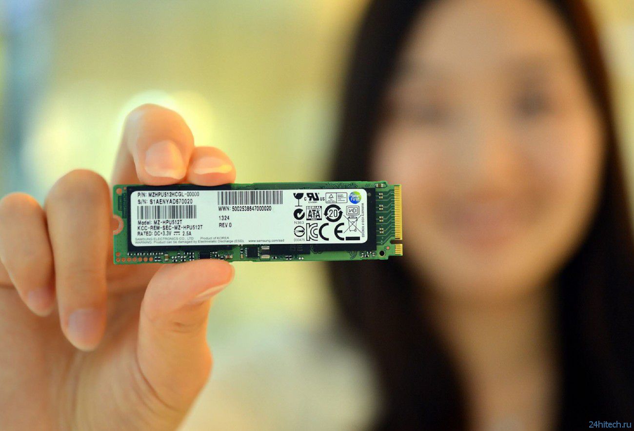 Скорость чтения данных в новых SSD Samsung равна 1400 Мбайт/с