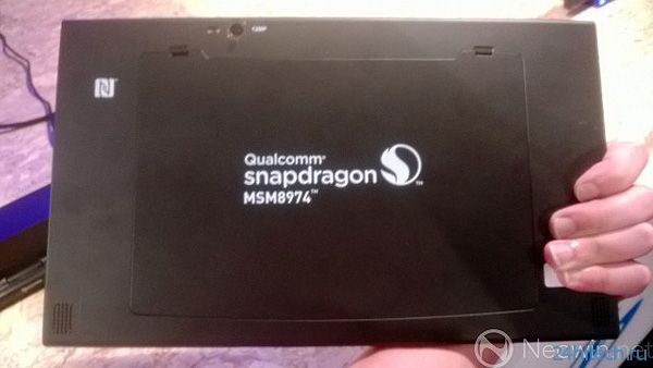 Qualcomm продемонстрировала инженерный образец планшета под управлением Windows RT на платформе Snapdragon 800