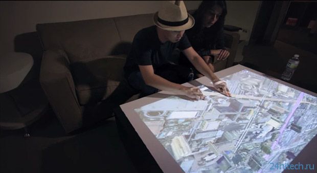 Kinect и проектор позволят создать сенсорный дисплей на любой поверхности (видео)