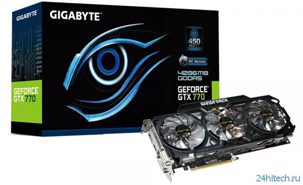 Обновленная видеокарта GIGABYTE GeForce GTX 770 (GV-N770OC-4GD (rev. 2.0)) c улучшенным дизайном
