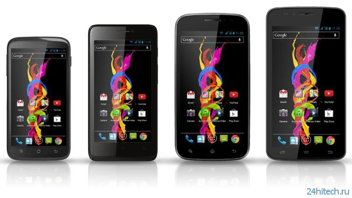 Новая линейка недорогих Android-смартфонов Archos Titanium