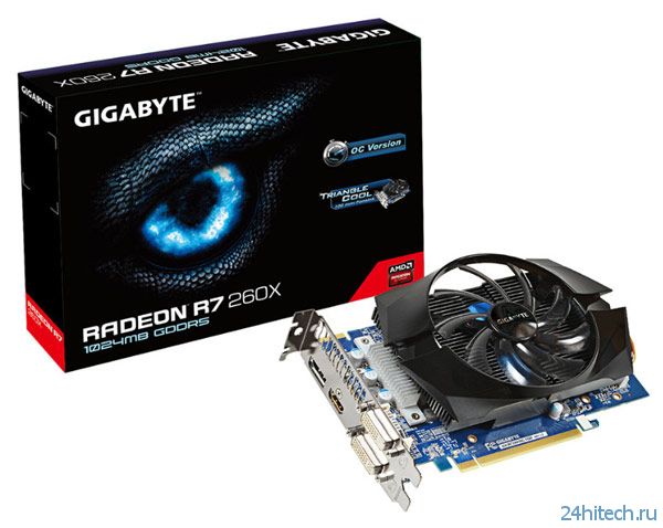 Gigabyte планирует выпуск 3D-карты Radeon R7 260X OC с 1 ГБ памяти