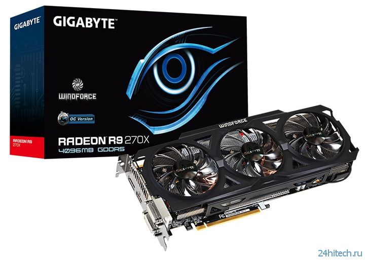 Gigabyte выпустила видеоадаптер Radeon R9 270X OC с 4 Гбайт памяти