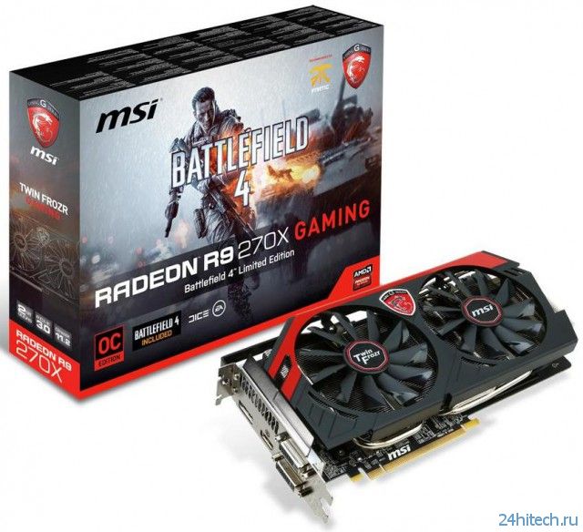 Серия видеокарт MSI Radeon R9 с игрой Battlefield 4 в комплекте