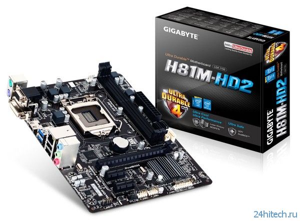 Доступная материнская плата GIGABYTE GA-H81M-HD2 для процессоров Intel Haswell