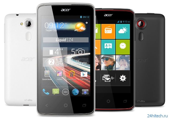 MWC 2014: Acer представила смартфоны Liquid Z4 и Liquid E3 на платформе Android