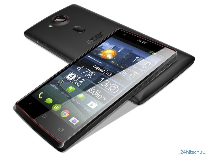 MWC 2014: Acer представила смартфоны Liquid Z4 и Liquid E3 на платформе Android
