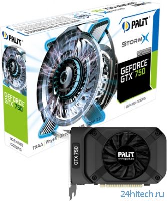 Видеокарты серий Palit GeForce GTX 750 StormX и GeForce GTX 750 Ti StormX с впечатляющим разгоном
