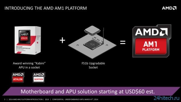 AMD представила аппаратную платформу AM1