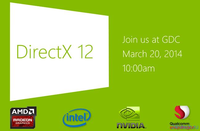 Microsoft представит DirectX 12 на грядущей конференции GDC-2014