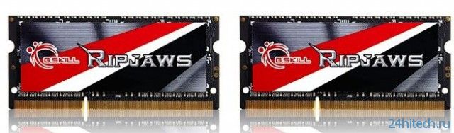 Набор высокопроизводительной оперативной памяти G.SKILL Ripjaws DDR3L SO-DIMM 2133 МГц объемом 16 ГБ