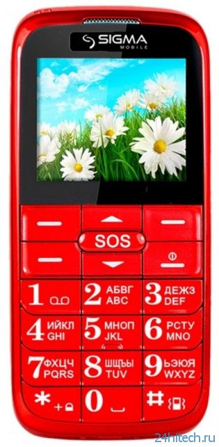 Sigma mobile Comfort 50 Slim - мобильный телефон с большими кнопками и функцией SOS