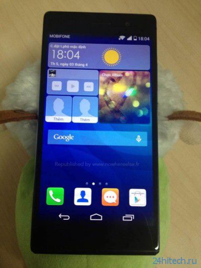 Опубликованы снимки прототипа смартфона Huawei Ascend P7