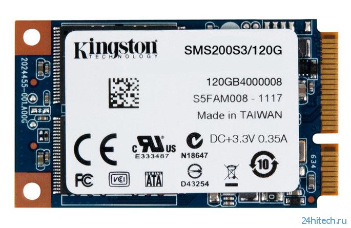Ёмкость накопителей Kingston SSDNow mS200 достигла 480 Гбайт
