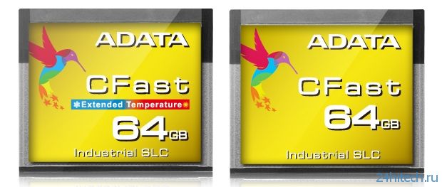 ADATA ISC3E CFast - высокоскоростные карты памяти с поддержкой стандартов CFast 2.0 и SATA 3.1