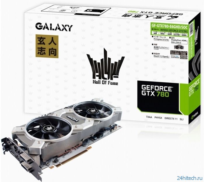 Galaxy выпустила ускоритель GeForce GTX 780 HOF с 6 Гбайт памяти