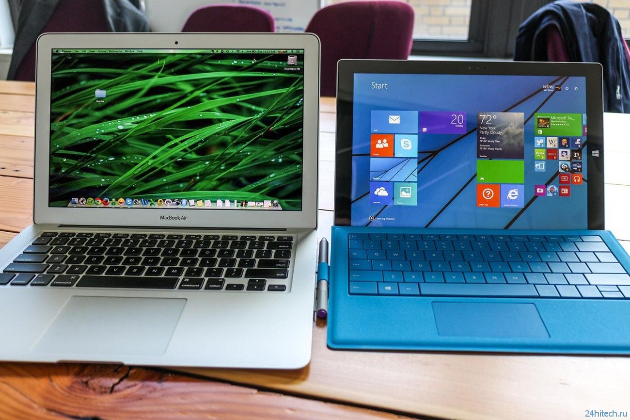 Microsoft предложит покупателям скидку в 650 долларов на Surface 3 за их MacBook Air