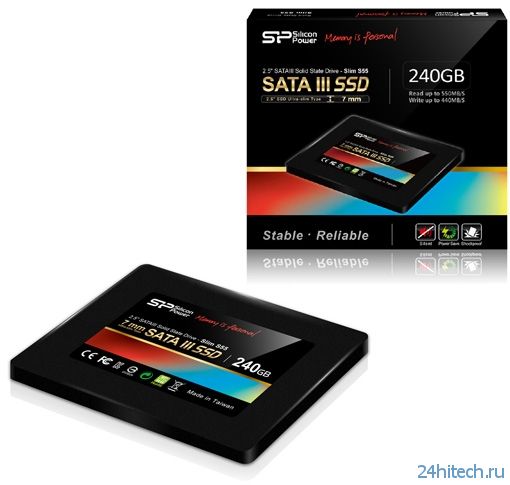 Silicon Power представила новые SSD-накопители серии Slim S55