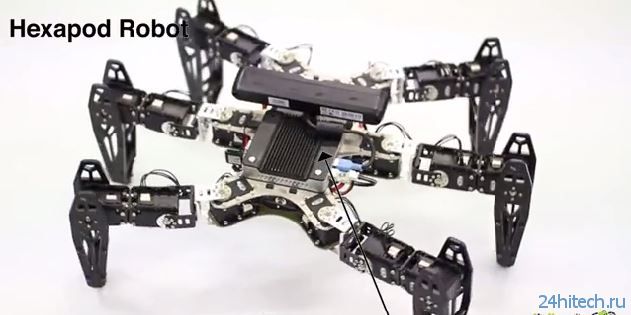Учёные обучили ходьбе робота-гексапода со сломанной конечностью