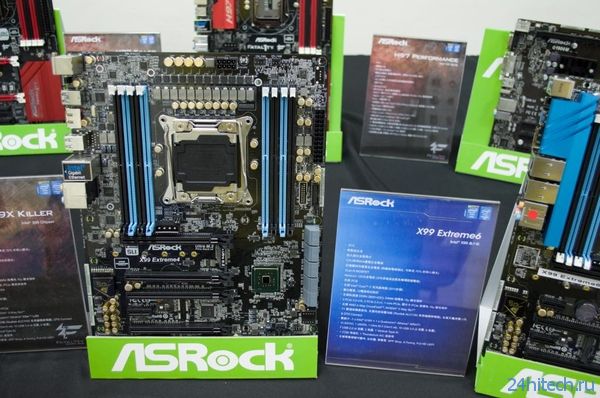 ASRock показала пару материнских плат для процессоров Intel Haswell-E
