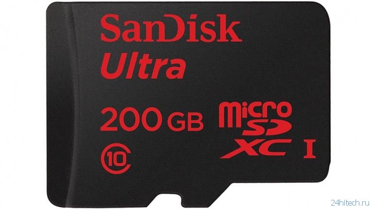 MWC | SanDisk представила microSD-карту памяти объемом 200 ГБ