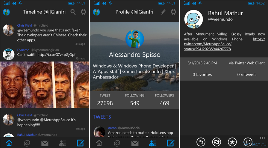 Fenice — неофициальный Twitter-клиент для Windows Phone 8 временно доступен бесплатно