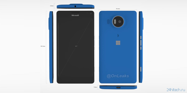 Видео рендера Lumia 950 XL позволяет увидеть смартфон со всех сторон