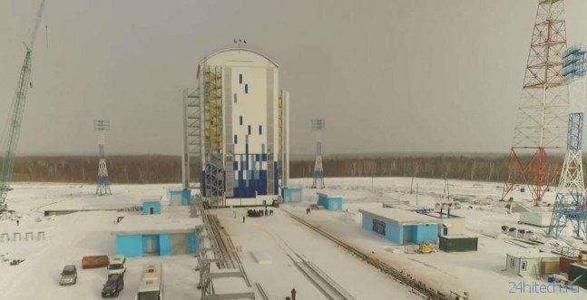 видео дня | Дрон заснял новый российский космодром