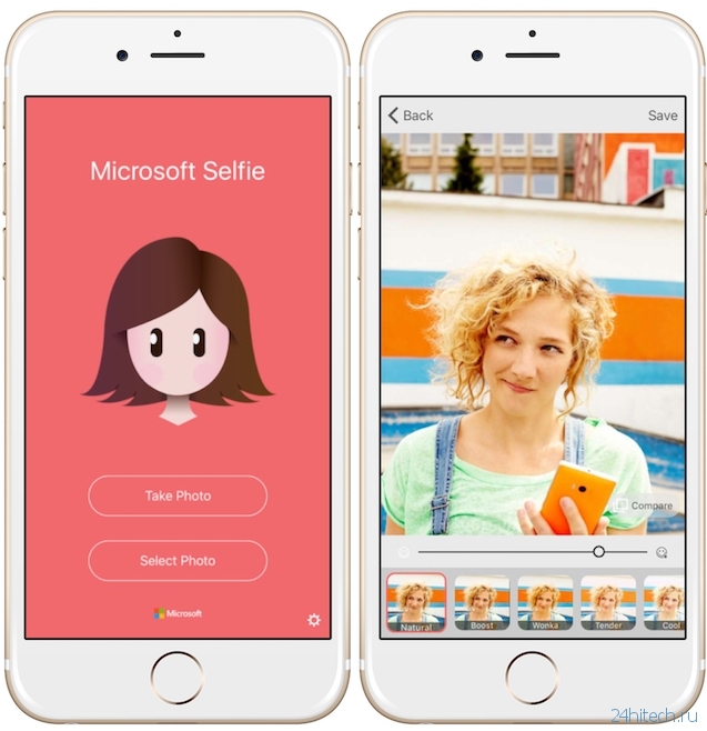 Selfie - селфи-приложение для iPhone от Microsoft
