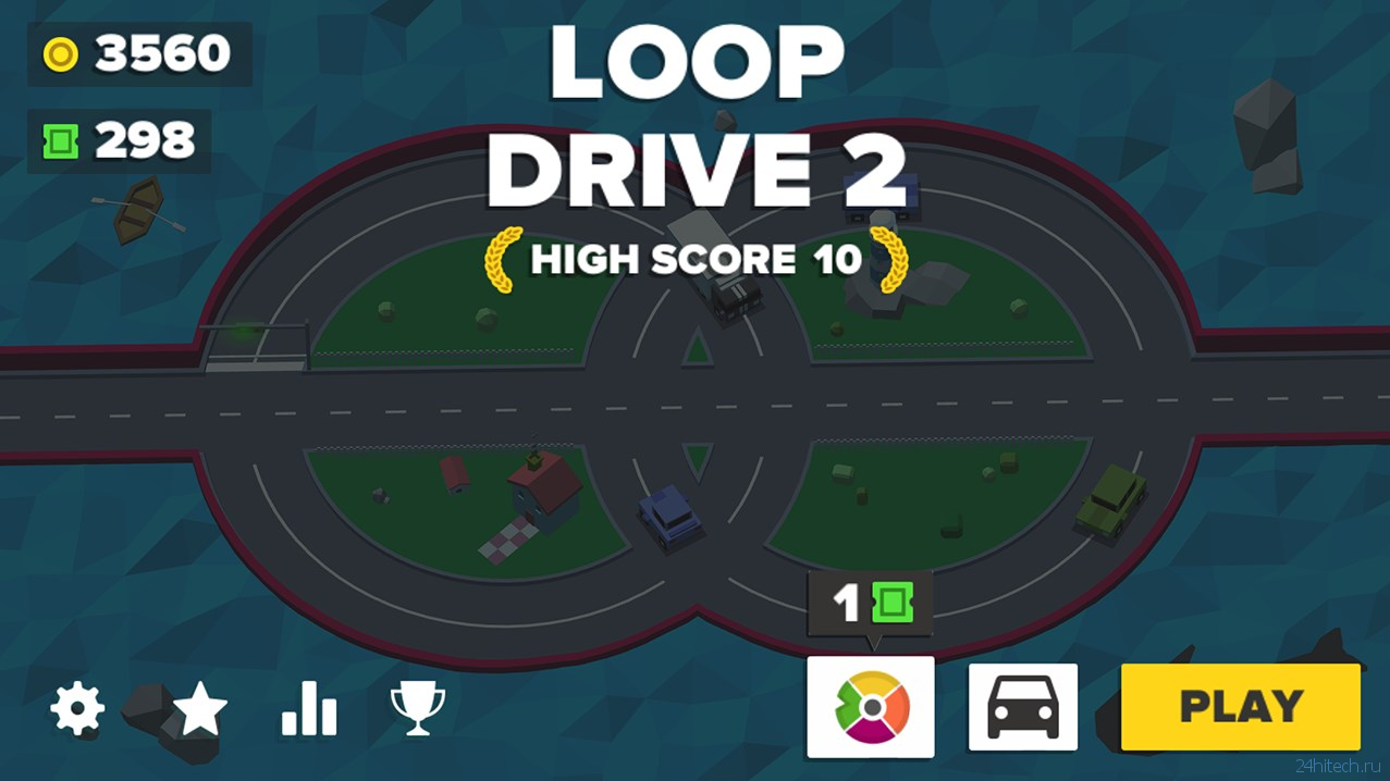 Популярная игра Loop Drive 2: Crash Race добралась до Windows Store