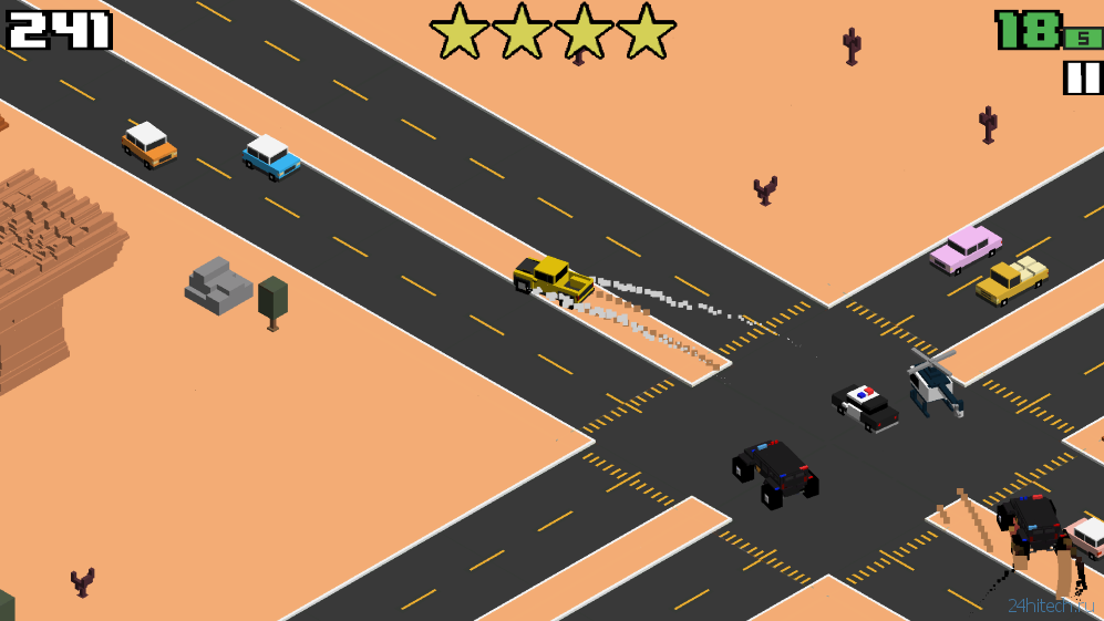 Smashy Road: Wanted — аркадный симулятор отъявленного нарушителя правил ПДД