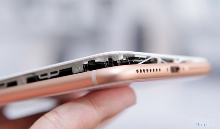 iPhone 8 Plus взорвался во время зарядки
