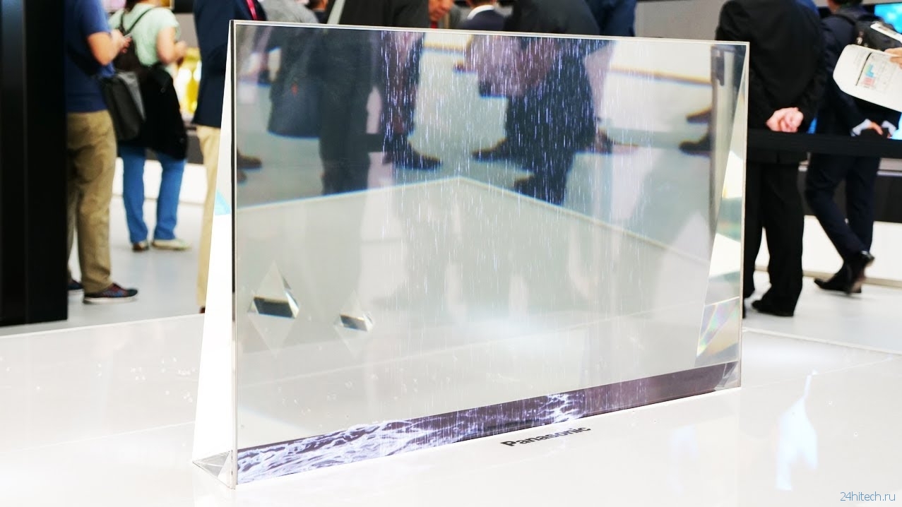 видео | Компания Panasonic продемонстрировала прозрачный OLED-телевизор