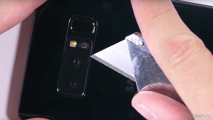 Galaxy Note 8 выдержал испытание огнём и ножом