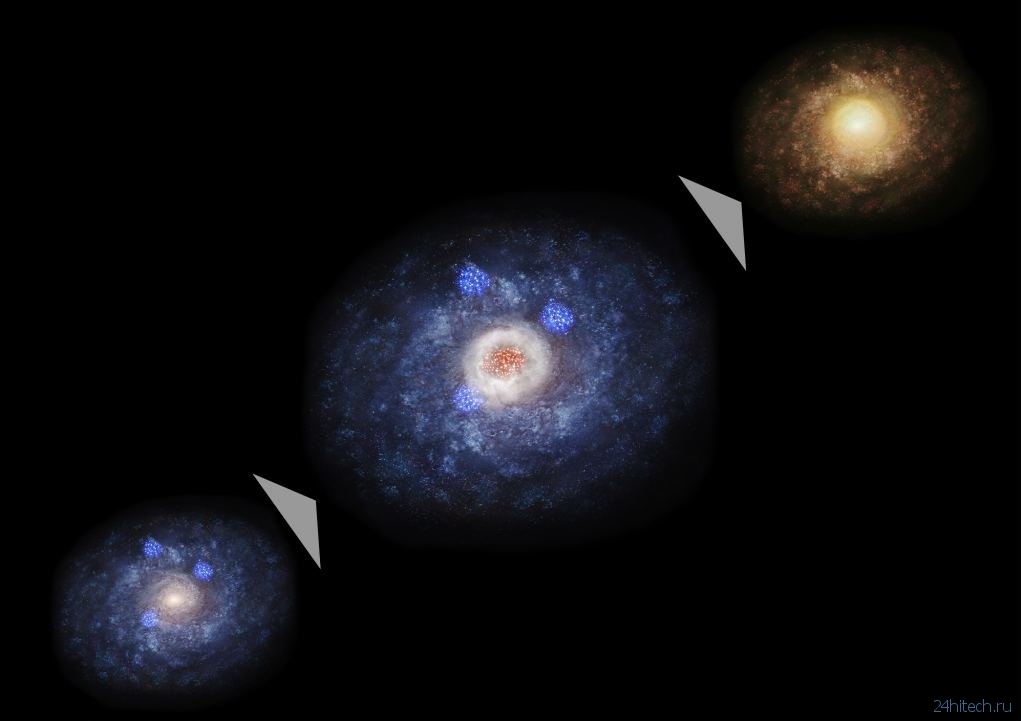 Астрономы выяснили, почему галактики обладают разной формой