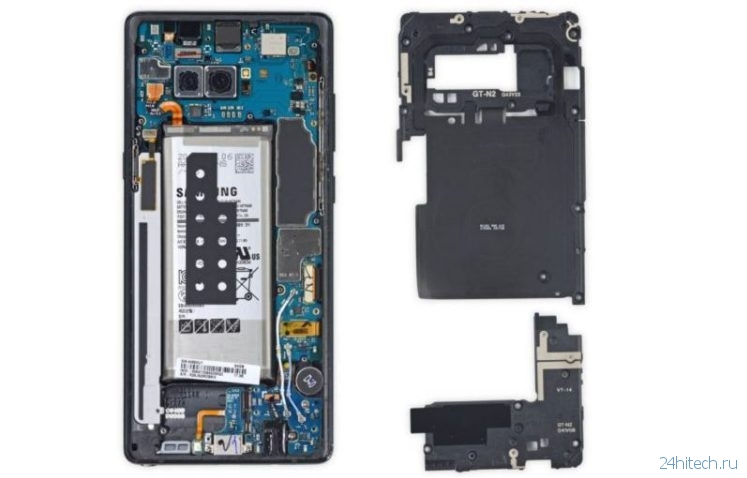 Насколько сложно отремонтировать Galaxy Note 8?