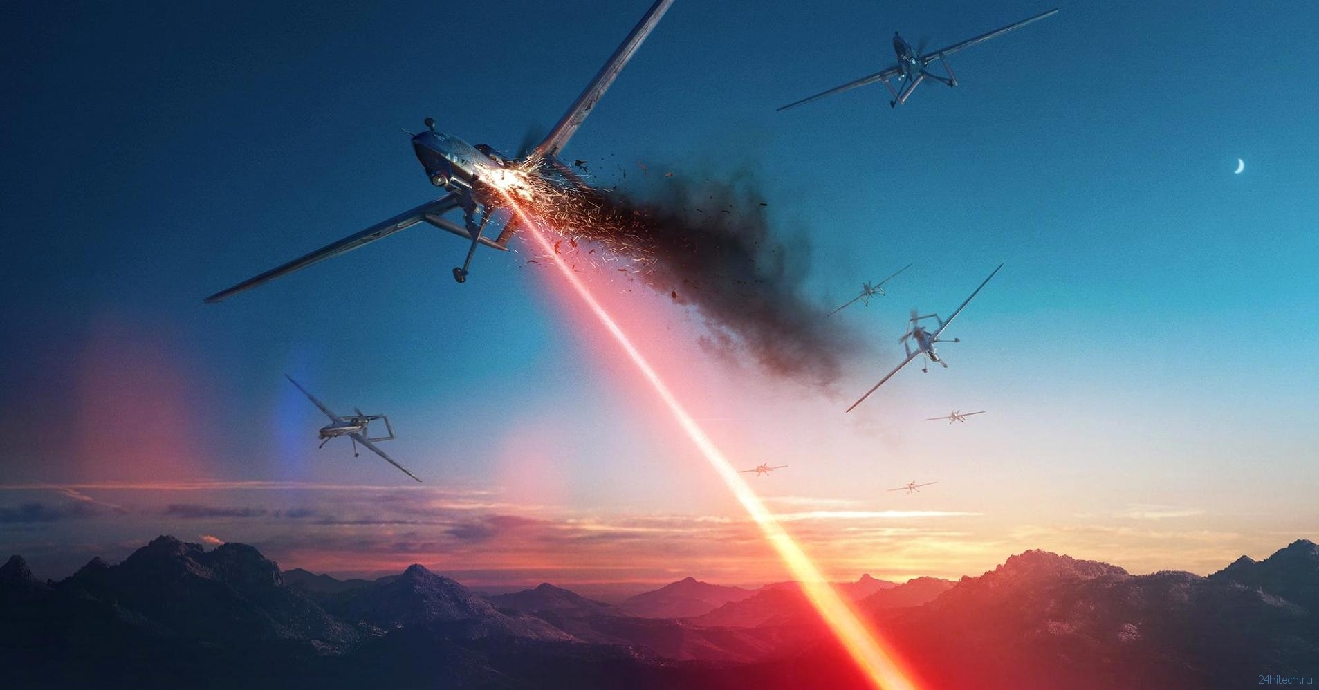 Американский боевой лазер уничтожил пять беспилотников